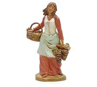 Holyart Presepe Fontanini: Pastorella con uva 19 cm Fontanini
