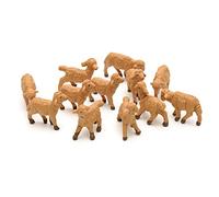 Holyart Presepe Fontanini: Pecore assortite 12 pezzi per presepe di altezza media 6,5 cm Fontanini