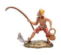 Holyart Presepe Fontanini: Pescatore con pesce e cestino 4 cm presepe Fontanini