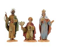 Holyart Presepe Fontanini: Re magi a piedi Presepe Fontanini 10 cm