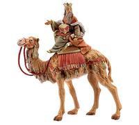 Holyart Presepe Fontanini: Re magio bianco su cammello 19 cm Fontanini