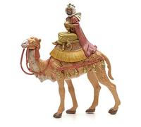 Holyart Presepe Fontanini: Re magio moro su cammello 19 cm Fontanini