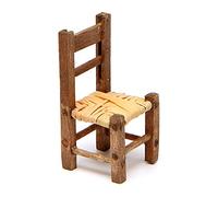 Holyart Presepe Napoletano: Sedia presepe impagliata in legno 3,5x2x2 cm