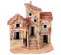 Holyart Presepe Napoletano: Tre case sughero presepe napoletano 15x15x10 per statue 3 cm