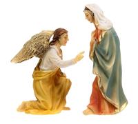 Holyart Presepe Pasquale: Annunciazione Angelo a Maria statue 9 cm