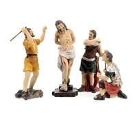 Holyart Presepe Pasquale: Gesù flagellato alla colonna statue 9 cm