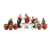 Holyart Presepe Pasquale: Miracolo nozze di Cana Gesù scena 9 cm