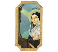 Holyart Quadro Santa Rita 25x10 Stampa su Legno di pioppo