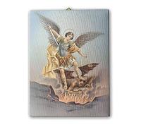 Holyart Quadro su Tela pittorica San Michele Arcangelo 70x50 cm