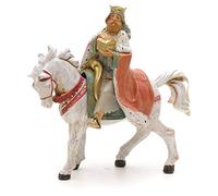 Holyart Re magio Bianco a Cavallo 12 cm Fontanini