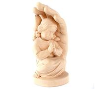 Holyart Regali Battesimo: Mano di Dio con bimba legno