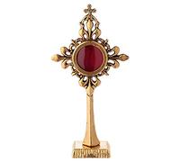 Holyart Reliquiario in Bronzo Dorato 19,5 cm