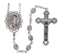Holyart Rosario Metallo Madonna di Lourdes Acqua 8x6 mm