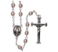 Holyart Rosario Perla Bianca Vetro grani 3 mm