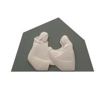 Holyart Sacra Famiglia Armonia Sfondo Salvia Argilla refrattaria Ceramica Centro Ave 30x20 cm