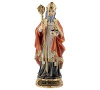 Holyart San Nicola Bari Pastorale Statua Resina 12 cm