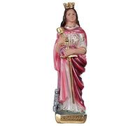 Holyart Santa Barbara 20 cm gesso madreperlato