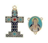 Holyart Set Croce Crociera Cuore Immacolato Maria rosari Fai da Te