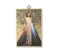 Holyart Stampa su Legno Gesù Misericordioso Coroncina alla Divina Misericordia ITA