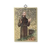 Holyart Stampa su Legno San Francesco d'Assisi Preghiera Semplice ITA