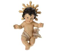 Holyart Statua bambin Gesù con Aureola e Stoffa 35 cm