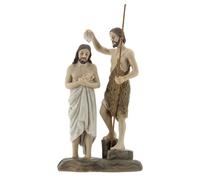 Holyart Statua Battesimo Gesù San Giovanni Resina 13 cm