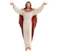 Holyart Statua Cristo Risorto colorato Val Gardena, 30 cm (11.82 INC.)