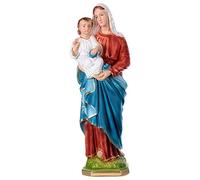 Holyart Statua gesso Madonna con bambino 40 cm