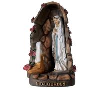 Holyart Statua Grotta Lourdes Madonna Bernadette Resina 21 cm