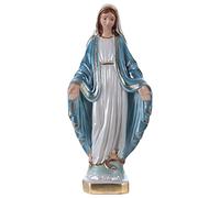 Holyart Statua Madonna Miracolosa 20 cm in gesso madreperlato