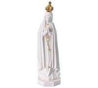 Holyart Statua Resina Madonna di Fatima Bianca e Oro 20 cm