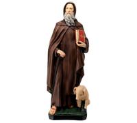 Holyart Statua Sant'Antonio Abate Libro Rosso 40 cm Resina Dipinta