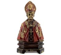 Holyart Statue in resina e PVC: Busto San Gennaro resina dettagli oro 14 cm