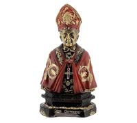 Holyart Statue in resina e PVC: Busto San Gennaro scritta base resina 8 cm