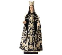 Holyart Statue in resina e PVC: Madonna Addolorata statua resina 20 cm abito nero e oro