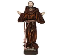 Holyart Statue in resina e PVC: San Francesco 20 cm resina e stoffa