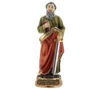 Holyart Statue in resina e PVC: San Paolo libro spada statua resina 12 cm
