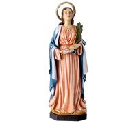Holyart Statue in resina e PVC: Santa Lucia statua resina dipinta 28 cm