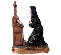 Holyart Statue in resina e PVC: Santa Rita inginocchiata 17 cm resina
