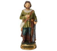 Holyart Statue in resina e PVC: Sant'Isidoro agricoltore 12 cm statua resina dipinta