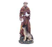 Holyart Statue in resina e PVC: Statua in resina San Francesco 30 cm