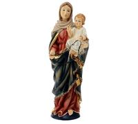 Holyart Statue in resina e PVC: Statua Madonna con Gesù Bambino resina 40 cm
