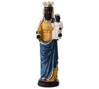 Holyart Statue in resina e PVC: Statua Madonna di Oropa 15 cm resina dipinta