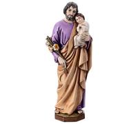Holyart Statue in resina e PVC: Statua San Giuseppe con Cristo resina 15 cm interno