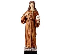 Holyart Statue in resina e PVC: Statua Santa Rosalia 25 cm resina dipinta