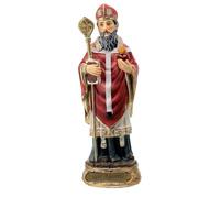 Holyart Statue in resina e PVC: Statua Sant'Agostino 13 cm resina colorata