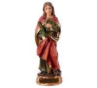 Holyart Statue in resina e PVC: Statuina Sant'Agata 12 cm resina base dorata tenaglia palma martirio