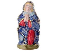 Holyart Statuina Madonna presepe dell'Arte Ceramiche Dipinta a Mano 20 cm