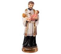 Holyart Statuina San Gaetano 20 cm Resina Colorata Dipinta a Mano