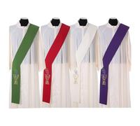 Holyart Stola diaconale 100% poliestere calice uva